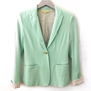 Gianni Bini Mint Green One Button Soft Blazer Size Large brand new with tags